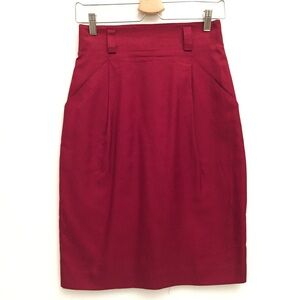Ellen Tracy Red Pencil Skirt